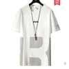 Erkek Tişörtleri Kısa Kollu Tişört Erkek Yaz Kıyafetleri Trendi Gevşek Pamuk Yarım 2023 Gelgit Marka Limanı Stil