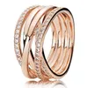 925 Silver Women Fit Pandora Ring Original Heart Crown Rings Модные кольца сердца