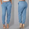 Women's Jeans Jean Jumpsuits Women Pants Denim Womens Elastic Waist Casual High Ripped Shorts For