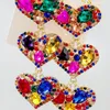 Dangle Earrings Fashion Vintage Heart-shaped Diamond Pendant Women's