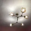 Lampes suspendues Postmoderne Nordic Styke Éclairage LED d'intérieur Luminaires Verre Café Maison Personnalité INS Vent Lumières