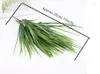 Decorative Flowers Artificial Greenery Grass Leaves Green Plant Wall Plastic Faux Plants Flower Wedding Restaurant Partition Garden Home