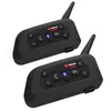 -2pcs v6 Bluetooth Walkie Tallie kask kulaklıklı biniciler iletişimci interphe