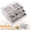 Schmuckbeutel, Verpackung, 4 Schubladen, Tablett, Reise-Vitrine, tragbarer Ständer, transparenter Organizer, Aufbewahrungshalter, Ringe, Halsketten, Acryl-Box