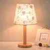 Lampade da tavolo Lampada a led per camera da letto Soggiorno Comodino in legno Scrivania Art Déco Decorazione natalizia Casa Lampe De Chevet Chambre