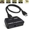 HDMI 2.0 distributor 1 in 2 out with audio 1 2 1X2 screen splitter HDCP decodg 4K60HZ