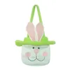 Storage Bags 1Pc Easter Basket Candy Egg Bucket With Fluffy Tail Huge High Quality Handbag For Kids