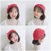 Hattar kepsar mode stickade basker multicolor barn baby höst vinter styling tillbehör hipster målare hatt för flickor barnhuv