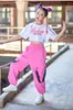 Stage Wear 2023 Kids Jazz Dance Costume Hip Hop Girls Clothes Crop Tops Cargo Pants Loose Casual Concert Performance Outfit BL8171