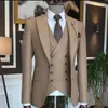 Trajes para hombre 2023, abrigo, pantalones, último diseño, boda para hombre, corte entallado, Formal, personalizado, talla grande, esmoquin para hombre, 3 piezas (chaleco chaqueta)