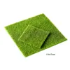 Dekorativa blommor 15x15 cm Grön mikrolandskapsdekoration Mini Fairy Garden Simulation Artificial Fake Moss Lawn Turf Gras 1pcs