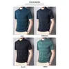 Camisetas masculinas Casumanl Brand Camisa Men 2023 Verão fino de camiseta de manga curta e curta para masculino, roupas de trabalho, roupas casuais de roupas casuais