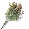 Decoratieve bloemen herfst kunstmatige plastic planten eucalyptus bladeren voor vaashuis kerstbruiloft decoratie nep arrangement