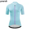 Racing Vestes PRENDI 2023 Femmes Maillot De Cyclisme En Gros Pro Full Zipper Vêtements De Vélo Respirant Femme Sports De Plein Air Vélo Porter