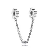 Pandora Popular 925 Sterling Silver Security Chain Rose Gold Security Chain Suitable for Bracelet Jewelry DIY Luxury Gifts