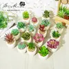 Decorative Flowers Artificial Succulents Plants Bonsai Christmas Home Garden Living Room Balcony Ornament Wedding Birthday Party Decor Fake