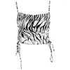 Women's Tanks Women's Clothing Ins Summer Wild Sexy Self-Cultivation Side Straps Striped Fashion Lace Camisole Women