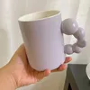 Mugs Retro Ceramic Coffee Mug With Handle Nordic Styel Water Cup Korean Home Decor Handmade Art Tea Breakfast Milk Gift