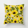 Pillow Sunflower Cover Flowers Polyester Throw Case Car Sofa Decorative Pillowcases Home Decoration Accessories 45x45cm