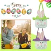 Storage Bags 1Pc Easter Basket Candy Egg Bucket With Fluffy Tail Huge High Quality Handbag For Kids