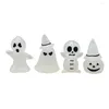 Party Decoration Halloween Luminous Ghost Festival Kids Gifts Resin Desktop Decor Waterproof For Office Glass Containers Mini Diy Garden