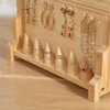 Jewelry Pouches Wooden Earrings Display Storage Props Shelves Ring Special Hanging Plate Rack