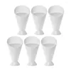 Bols 6pcs French Fry Cone Trempette Cup Holder Ketchup Cups Set Stand Sauce Servant 2 En 1 Avec