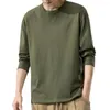 Men's T Shirts Stylish Autumn Base Shirt Soft Men Top Round Neck Quick Dry Skin-friendly Student