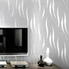 Bakgrundsbilder PO Bakgrund Modern 3D Stereo Wavy Stripe Wall Paper Living Room TV Soffa sovrum heminredning vattentät självhäftande klistermärken