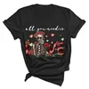 Women's T Shirts Skull Korean Casual Clothes Tee Fashion Female Tops Mujer Camisetas All You Need Is Love Ladies Graphic T-Shirt For Teen