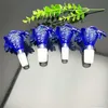 Hookahs Blue Cartoon Glass Claw Bubble Head Wholesale Glass Hookah, Glass Water Pipe Fittings,