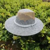 Bérets Été extérieur parasol crème solaire tout-Match chapeau de paille en relief mâle Western Cowboy haut pittoresque touristique Jazz casquette femme H54bérets