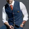 Herenvesten Designer Vest voor mannen Casual Plaid Slim Coat Beer Steampunk Formele slijtage 1001 Nights Costume Business