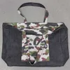 Chaopai Fashion APC HandbagCo-marqué Double face épais Denim Camouflage toile Portable une épaule toile sac sac de mode sac à provisions