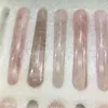 Decorative Figurines Natural Rose Quartz Massage Wand Crystal Healing Gemstones For Sale