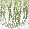 Decorative Flowers 1PC 400CM Green Vine Artificial Fake Ivy Garland Leaves Creeper Plants Wedding Party DIY Floral Home Decor