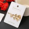 Hair Clips & Barrettes Flower Shaped Pin Bang Barrette Fashion Clip Creative Headdress Golden Earl22