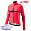 Racing Jacken Ropa Ciclismo 2023 Winter Thermal Fleece Radfahren Langarm Jersey Bike Shirt Team Morvelo Frauen MTB Fahrrad Kleidung L8