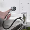 Смесители раковины для ванной комнаты кухонная смеситель однополосная ручка вытянуть латунные выдвижные 360 -градусные повороты для бара D3V3