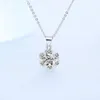 Pendant Necklaces Genuine 925 Sterling Silver Snowflake Pattern Necklace Female Korean Style Fine Jewelry Accessory