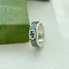 70% OFF 2023 New Luxury High Quality Fashion Jewelry for Silver Double marble high version ins used enamel ring