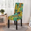 Chair Covers Mosaic Pattern Stretch Spandex Seat Cover Rustic One-Piece Office Protector Case Home Decor Dining Room