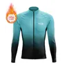 Racing Jackets 2023 Winter Thermal Fleece Bicycle Lange mouw Cycling Jersey Men Men Clothing Pro Team Outdoor Bike Ropa Ciclismo Huub