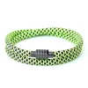 Braccialetti con ciondoli Sport all'aria aperta Bracciale da uomo Doppio strato 5mm Dragon Scale Corda Bracciale intrecciato Gioielli minimalista Regalo per amici Pulseras