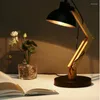 Bordslampor Lamp E27 25W Fold Justerbar stativ Belysning med Swing Long Arm Business Office Study Desktop Light MJ1009