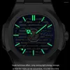 Armbanduhren 2023 CHENXI Mode Automatische Wicklung Skeleton Herren Mechanische Uhr Leuchtende Wasserdichte Sport Männer Armbanduhren Uhr