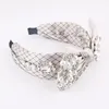 Pinces à cheveux Barrettes Bowknot Strass Perle Bandeau Mode Tissu De Soie De Lait Incrusté De Strass Perles Fleurs Arcs Accessoires 92