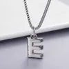 same silver 26 English E Necklace version Designer luxury jewelry