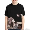 Magliette da uomo Theda Bara Cleopatra con fiori T-shirt da uomo Donna Stampa all over Fashion Girl Shirt Boy Tops Tees Magliette a maniche corte