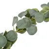 Decorative Flowers 200cm Vivid Artificial Plants Green Leaf Ivy Vine Garland For Home Garden Party Wedding Wall Decor Rattan String